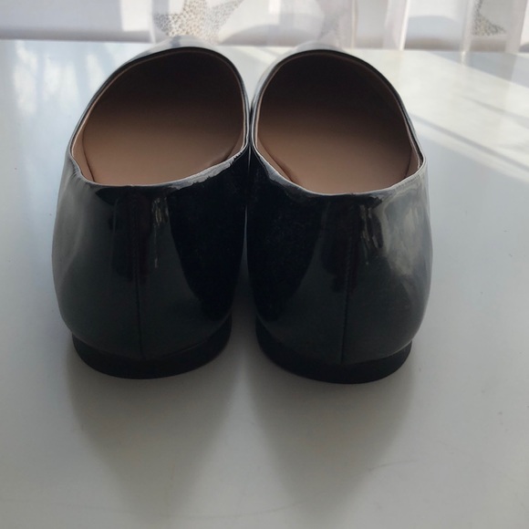 Aldo Black Patent pointy toe flats size 38.5 - Picture 3 of 8
